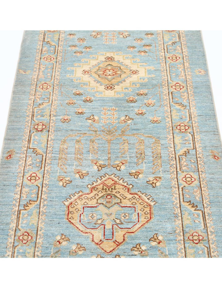 Afghan Ziegler Rug 2' 9" x 8' 2" Hand-Knotted | No. AT12277