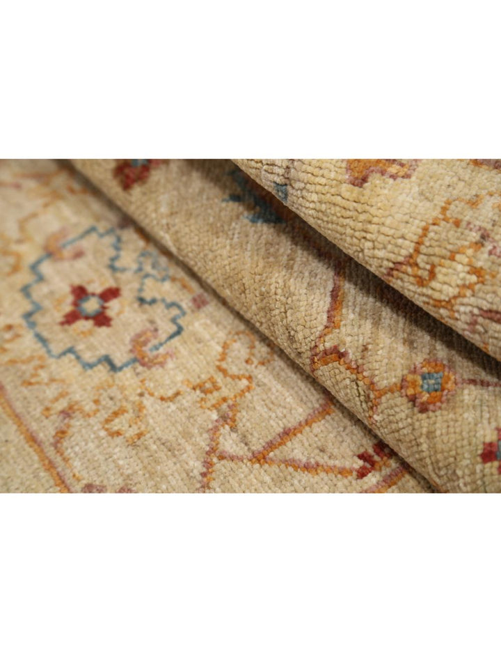 Ivory Afghan Ziegler Rug 2' 0" x 3' 1" Hand-Knotted | No. AT21540