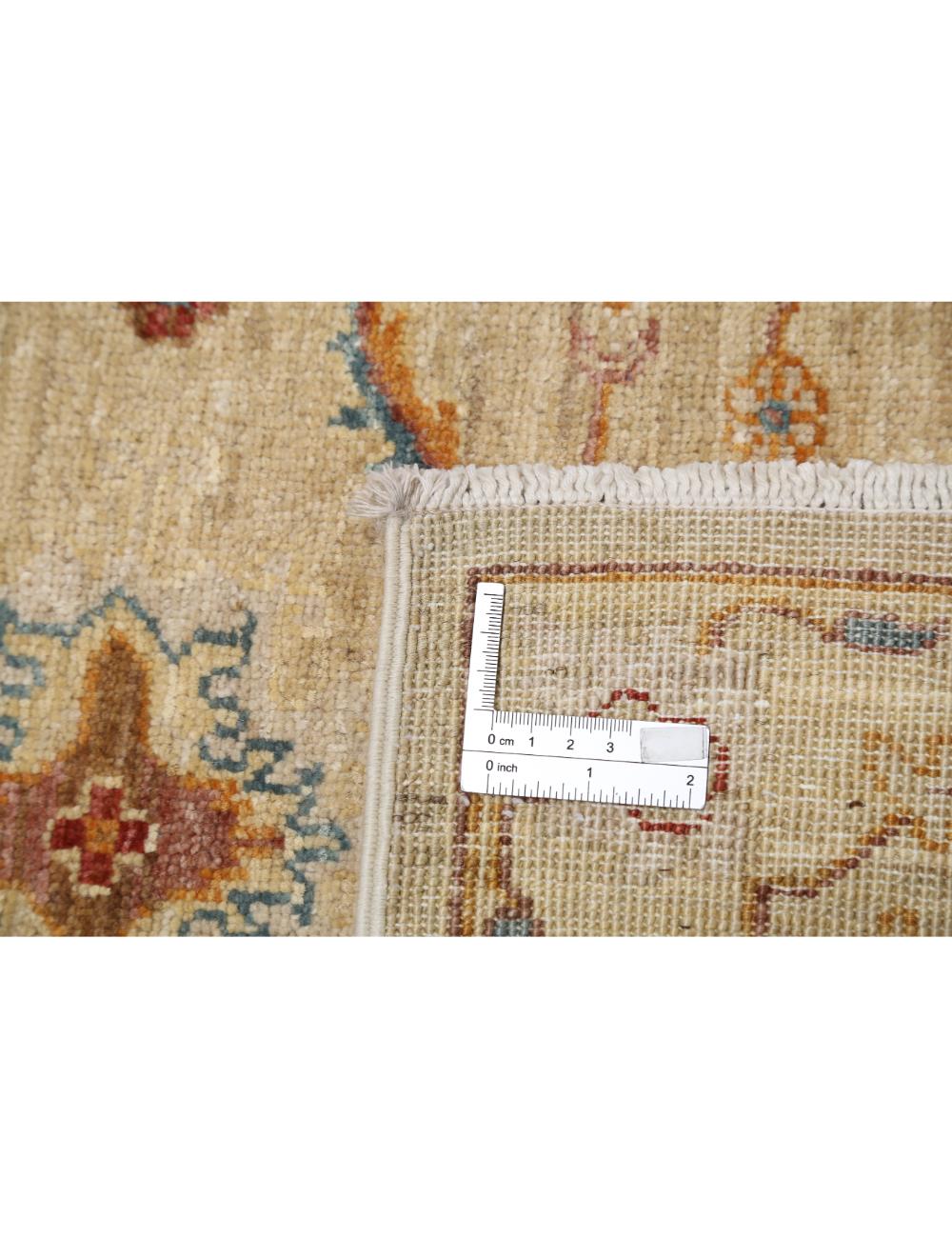 Ivory Afghan Ziegler Rug 2' 0" x 3' 1" Hand-Knotted | No. AT21540