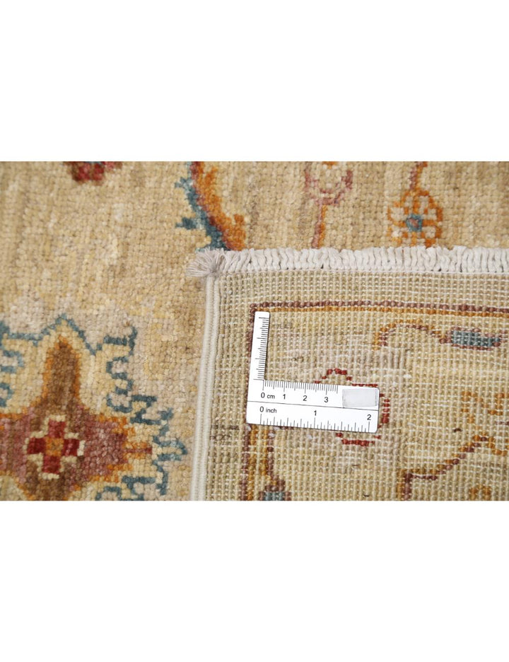 Ivory Afghan Ziegler Rug 2' 0" x 3' 1" Hand-Knotted | No. AT21540