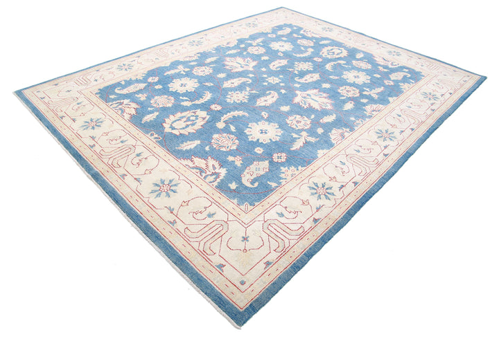 Hand Knotted Ziegler Farhan Gul Wool Rug 7' 11" x 10' 4" - No. AT61579