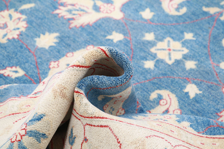 Hand Knotted Ziegler Farhan Gul Wool Rug 7' 11" x 10' 4" - No. AT61579