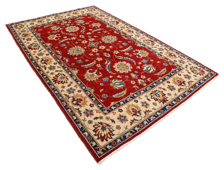 Hand Knotted Ziegler Farhan Gul Wool Rug 5' 10" x 9' 2" - No. AT54475