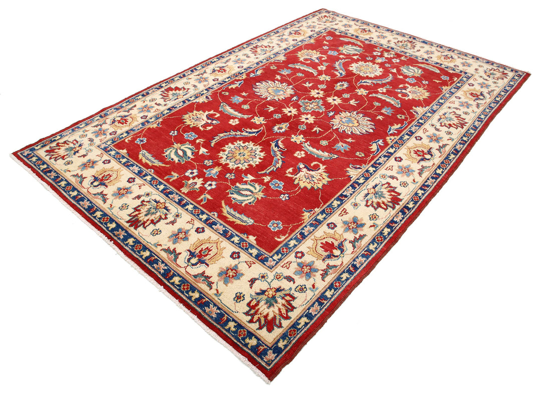 Hand Knotted Ziegler Farhan Gul Wool Rug 5' 10" x 9' 2" - No. AT54475
