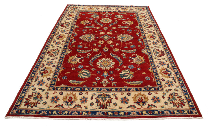 Hand Knotted Ziegler Farhan Gul Wool Rug 5' 10" x 9' 2" - No. AT54475
