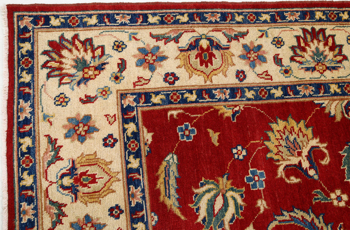 Hand Knotted Ziegler Farhan Gul Wool Rug 5' 10" x 9' 2" - No. AT54475