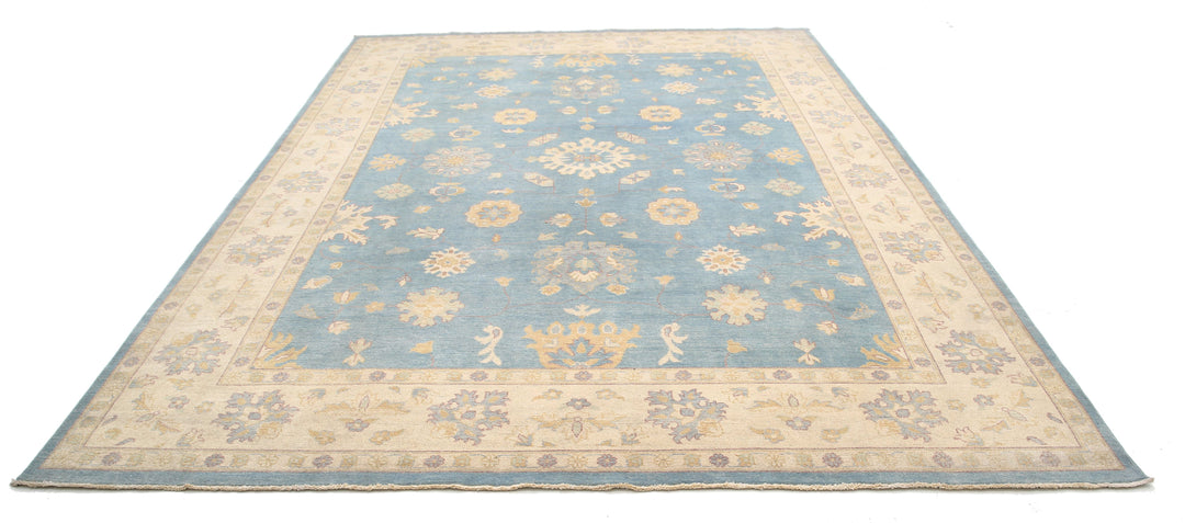 Hand Knotted Ziegler Farhan Gul Wool Rug 8' 9" x 11' 10" - No. AT88061