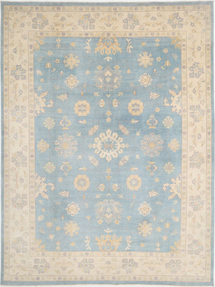Hand Knotted Ziegler Farhan Gul Wool Rug 8' 9" x 11' 10" - No. AT88061