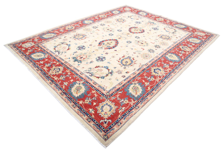 Afghan Ziegler Rug 8' 0" x 10' 2" Hand-Knotted | No. AT53771