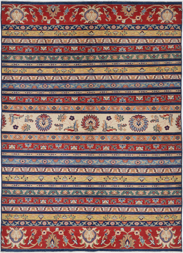Hand Knotted Ziegler Farhan Gul Wool Rug 6' 7" x 9' 2" - No. AT94351