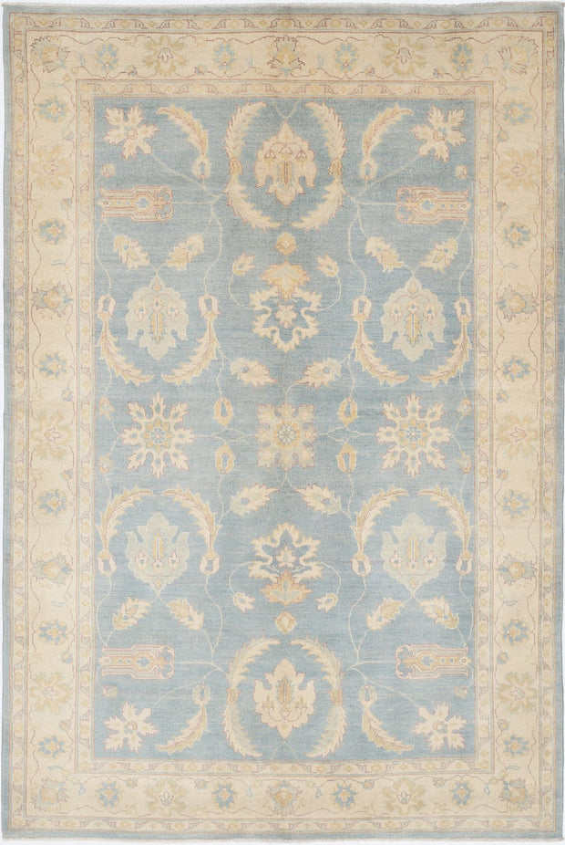 Hand Knotted Ziegler Farhan Gul Wool Rug 5' 11" x 8' 10" - No. AT30751