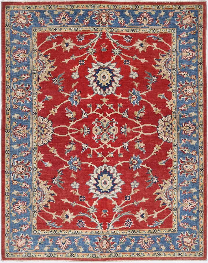Hand Knotted Ziegler Farhan Gul Wool Rug 5' 0" x 6' 4" - No. AT32688