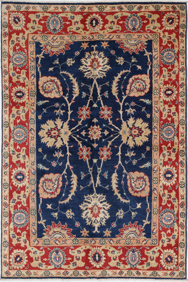 Hand Knotted Ziegler Farhan Gul Wool Rug 4' 6" x 6' 9" - No. AT58844