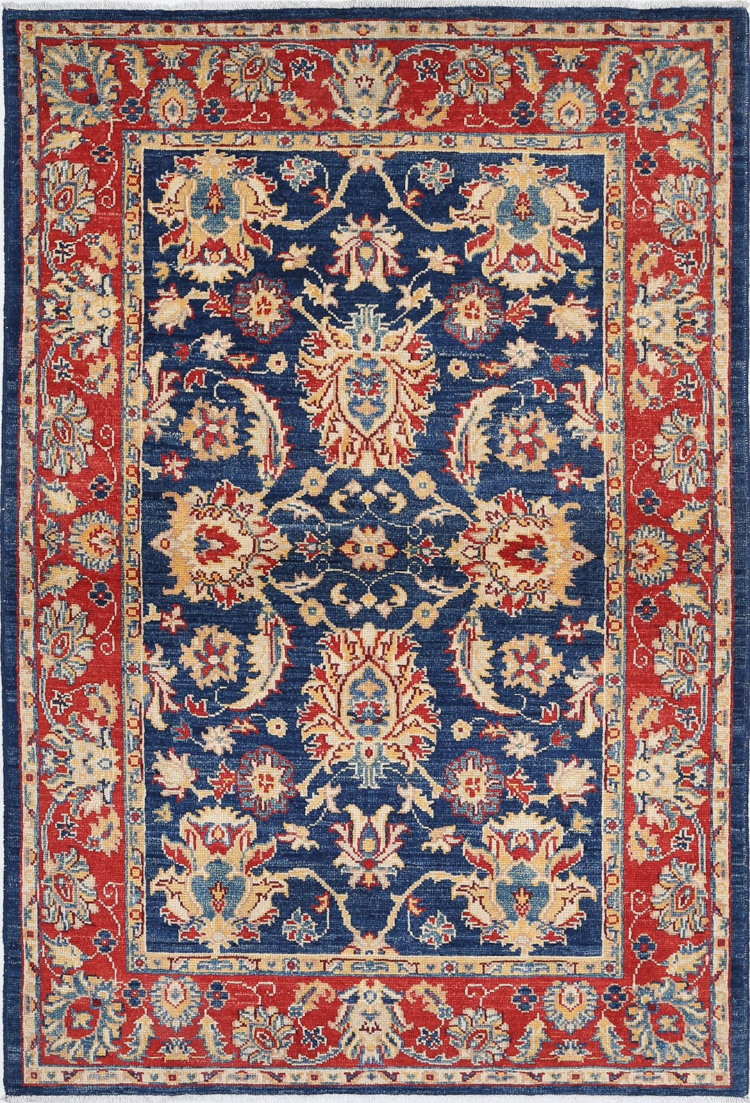 Hand Knotted Ziegler Farhan Gul Wool Rug 4' 0" x 6' 0" - No. AT15040