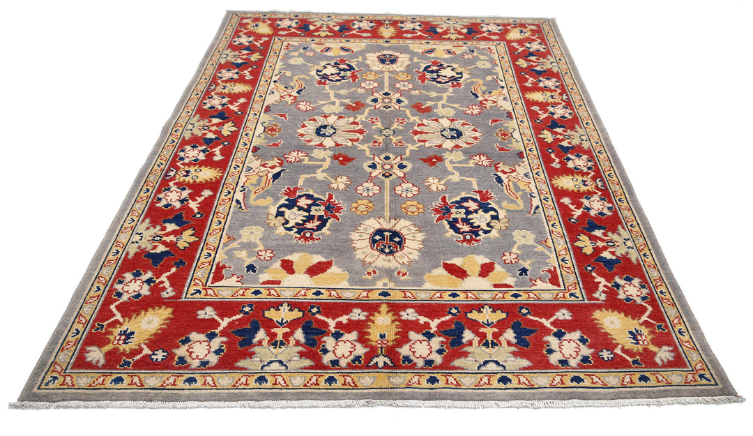 Afghan Ziegler Farhan Gul Rug 5' 5" x 7' 4" Hand-Knotted | No. AT71298