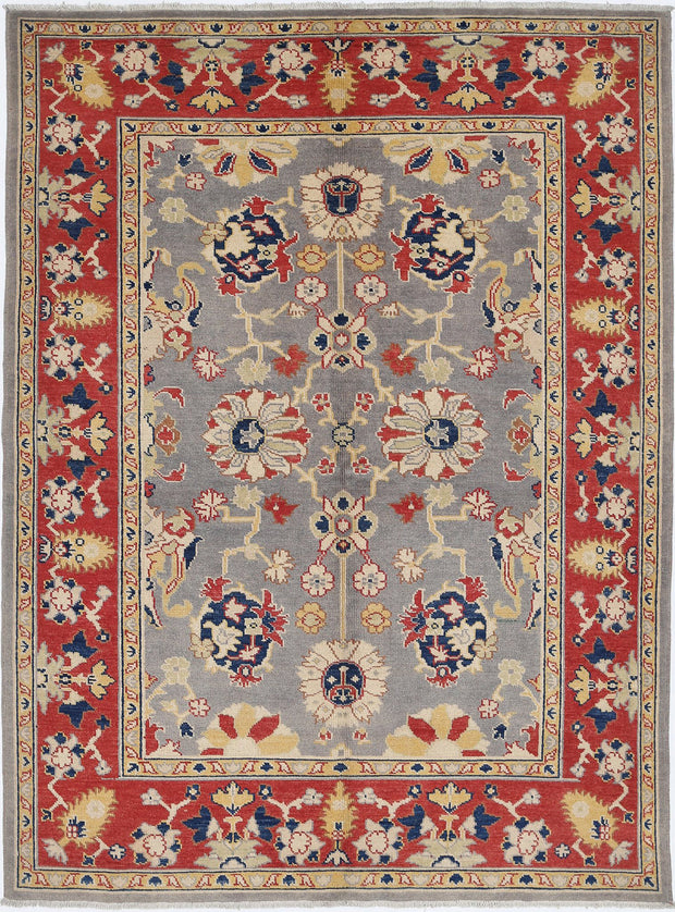 Hand Knotted Ziegler Farhan Gul Wool Rug 5' 5" x 7' 4" - No. AT71298