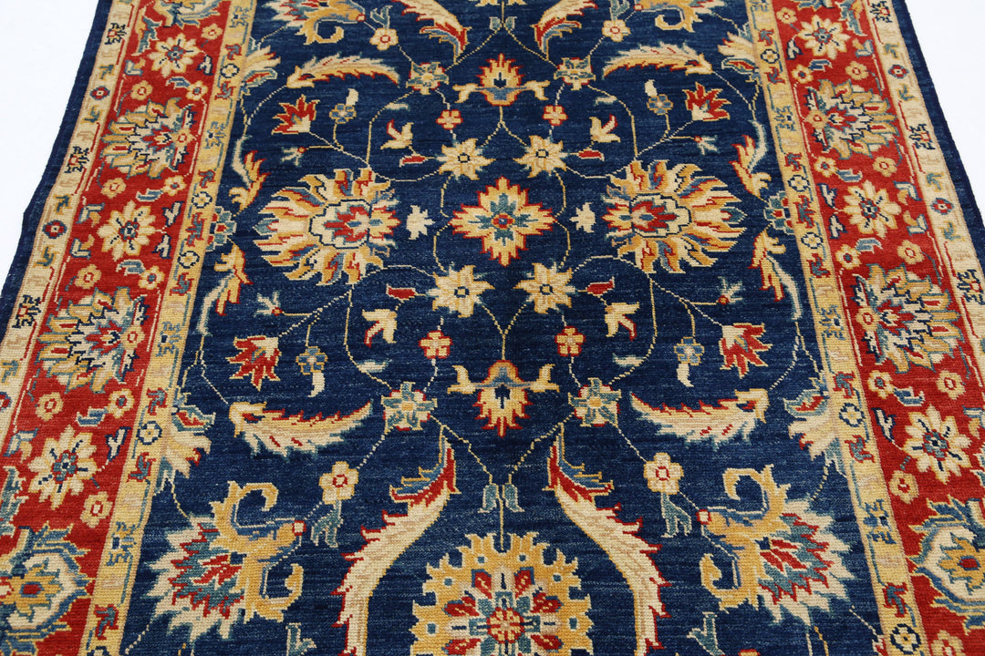 Hand Knotted Ziegler Farhan Gul Wool Rug 4' 9" x 7' 1" - No. AT78185