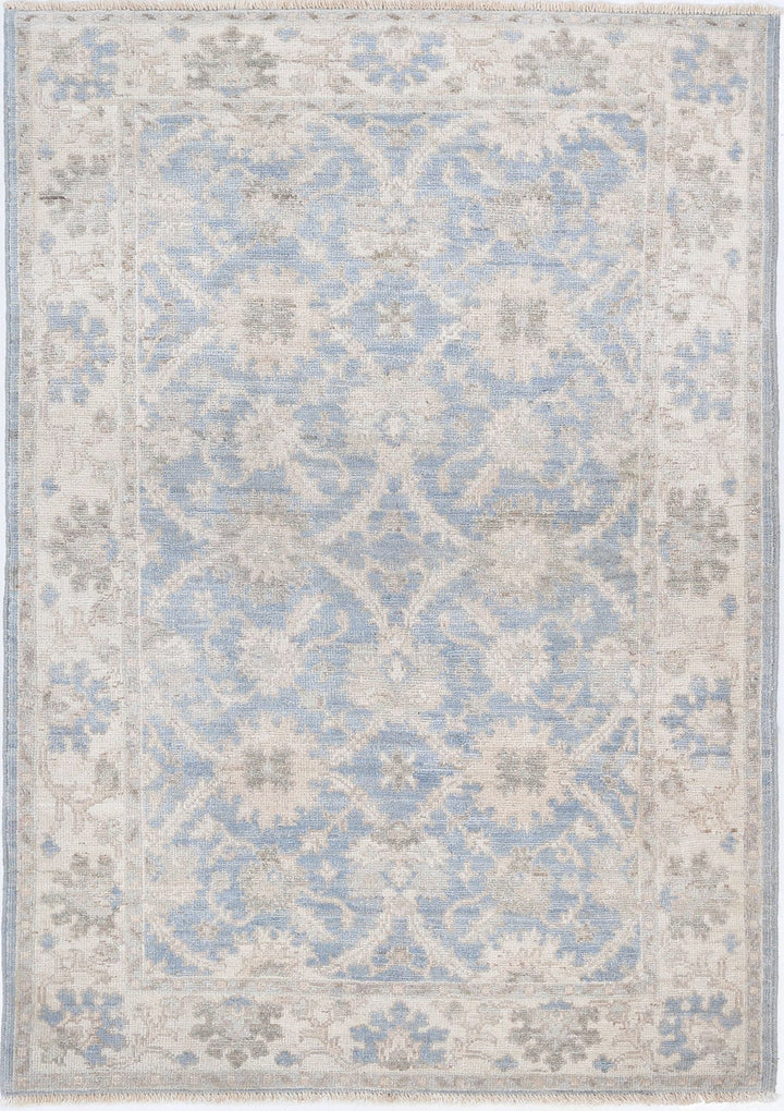 Hand Knotted Ziegler Farhan Gul Wool Rug 3' 11" x 5' 10" - No. AT92034