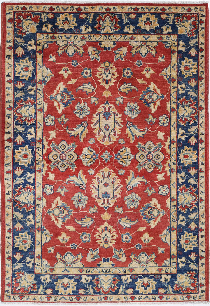 Hand Knotted Ziegler Farhan Gul Wool Rug 4' 0" x 5' 10" - No. AT65166