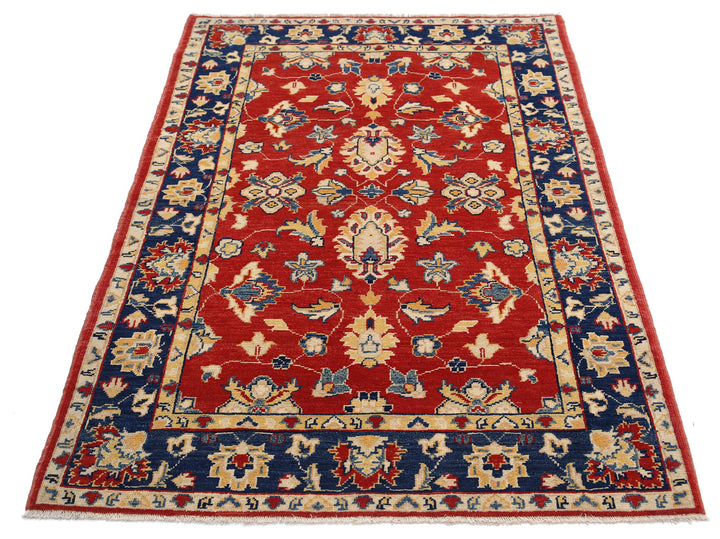 Hand Knotted Ziegler Farhan Gul Wool Rug 3' 10" x 5' 8" - No. AT70116