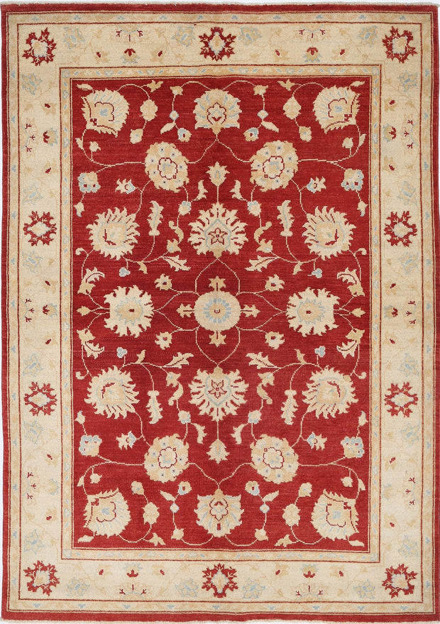 Hand Knotted Ziegler Farhan Gul Wool Rug 4' 11" x 7' 1" - No. AT55785