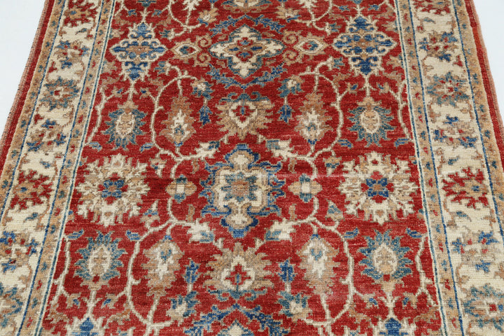 Hand Knotted Ziegler Farhan Gul Wool Rug 3' 10" x 5' 11" - No. AT86582