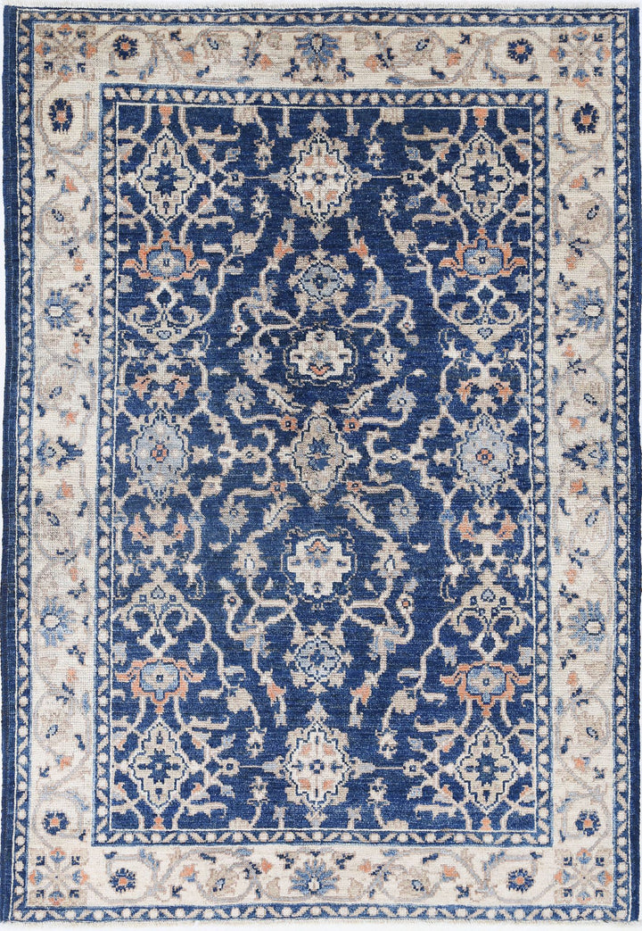 Hand Knotted Ziegler Farhan Gul Wool Rug 3' 11" x 5' 9" - No. AT92449
