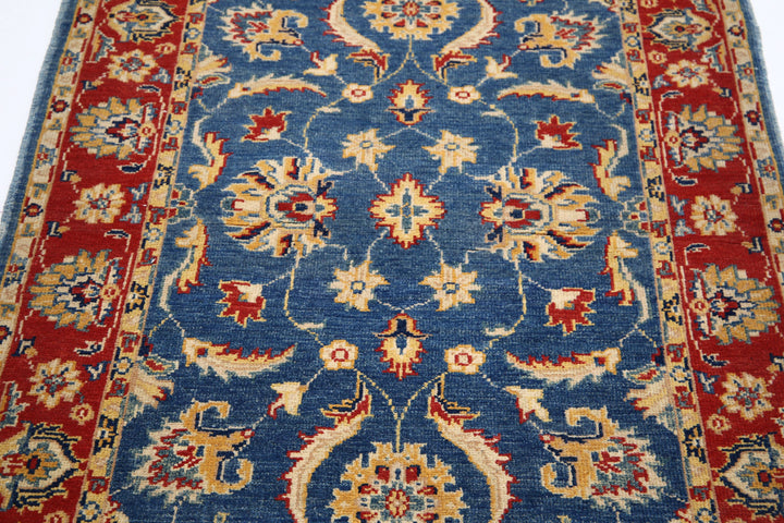 Hand Knotted Ziegler Farhan Gul Wool Rug 3' 4" x 4' 8" - No. AT46167