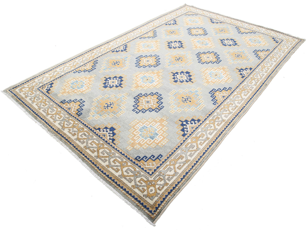 Afghan Ziegler Rug 6' 2" x 9' 10" Hand-Knotted | No. AT17787