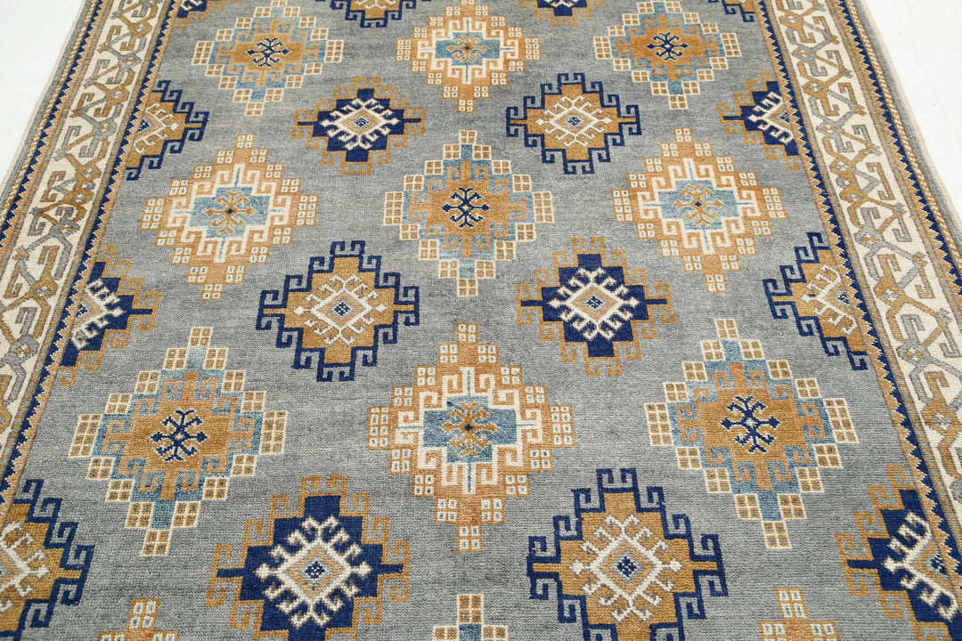 Afghan Ziegler Rug 6' 2" x 9' 10" Hand-Knotted | No. AT17787