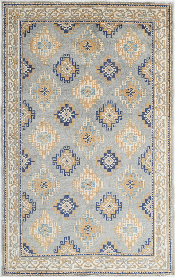 Afghan Ziegler Rug 6' 2" x 9' 10" Hand-Knotted