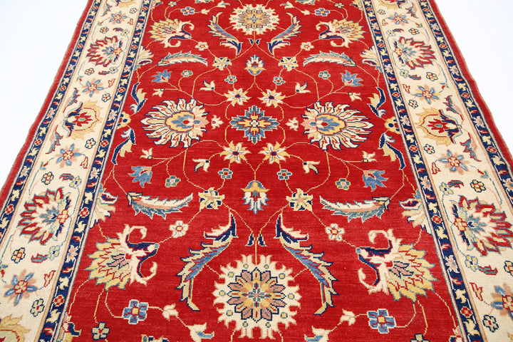Afghan Ziegler Rug 6' 6" x 10' 6" Hand-Knotted | No. AT66289