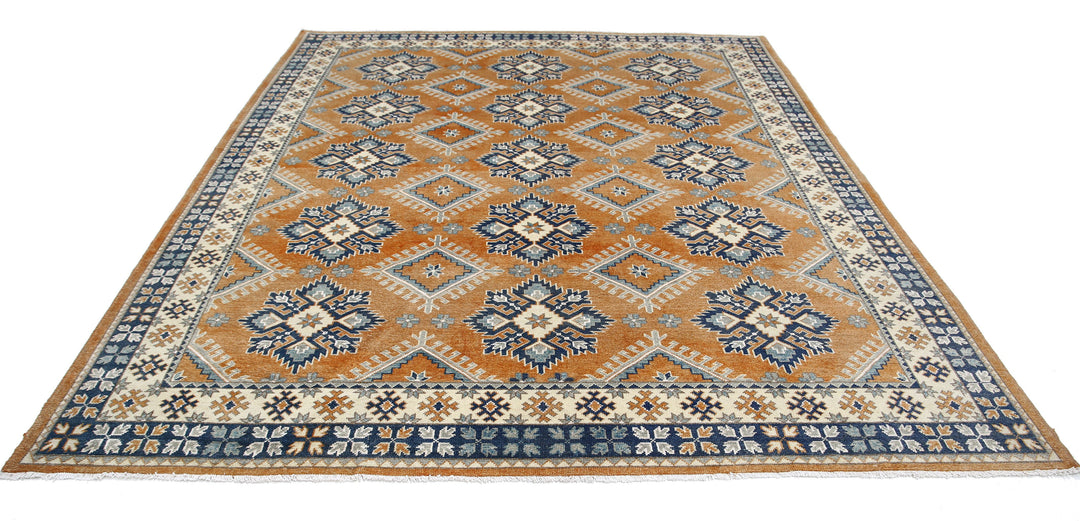 Ivory Afghan Ziegler Rug 8'8" x 10'0" Hand-Knotted | No. AT47441