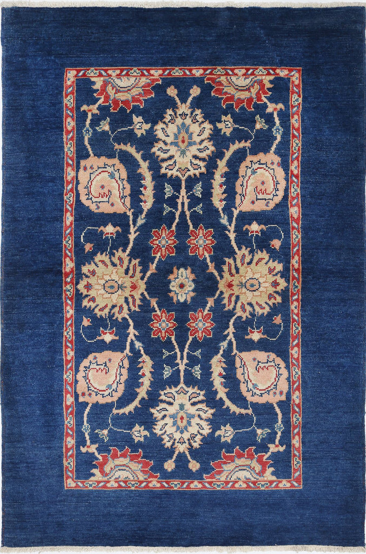 Hand Knotted Ziegler Farhan Gul Wool Rug 4' 1" x 6' 2" - No. AT78542