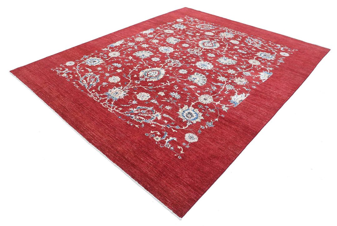 Afghan Ziegler Farhan Rug 7' 11" x 10' 2" Hand-Knotted | No. AT24631