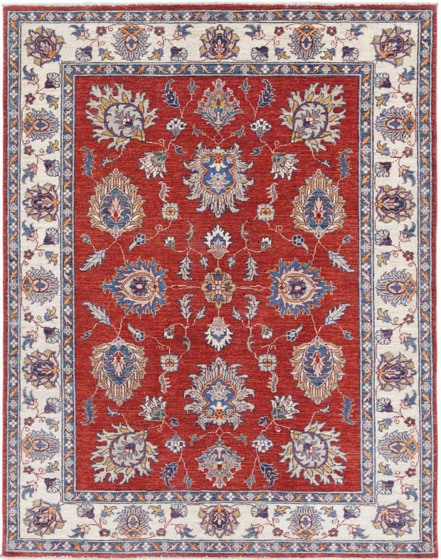 Hand Knotted Ziegler Farhan Wool Rug 4' 10" x 6' 2" - No. AT93418