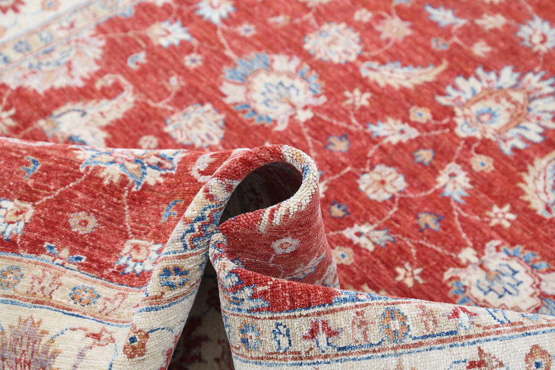 Afghan Ziegler Farhan Rug 5' 0" x 6' 9" Hand-Knotted | No. AT62826