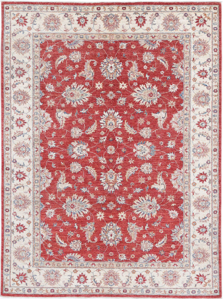 Afghan Ziegler Farhan Rug 5' 0" x 6' 9" Hand-Knotted