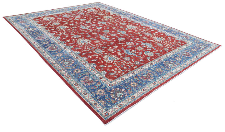 Afghan Ziegler Farhan Rug 9' 9" x 13' 2" Hand-Knotted | No. AT57845
