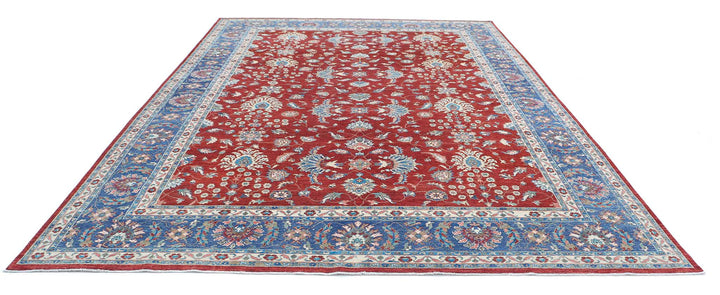 Afghan Ziegler Farhan Rug 9' 9" x 13' 2" Hand-Knotted | No. AT57845