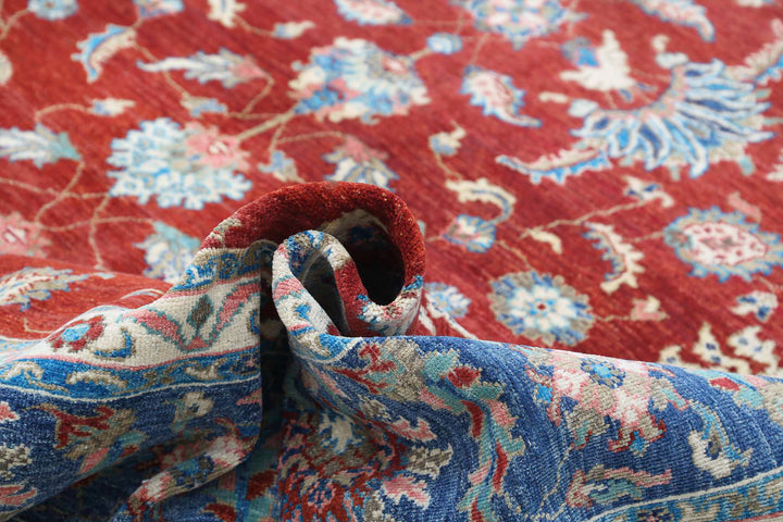 Afghan Ziegler Farhan Rug 9' 9" x 13' 2" Hand-Knotted | No. AT57845