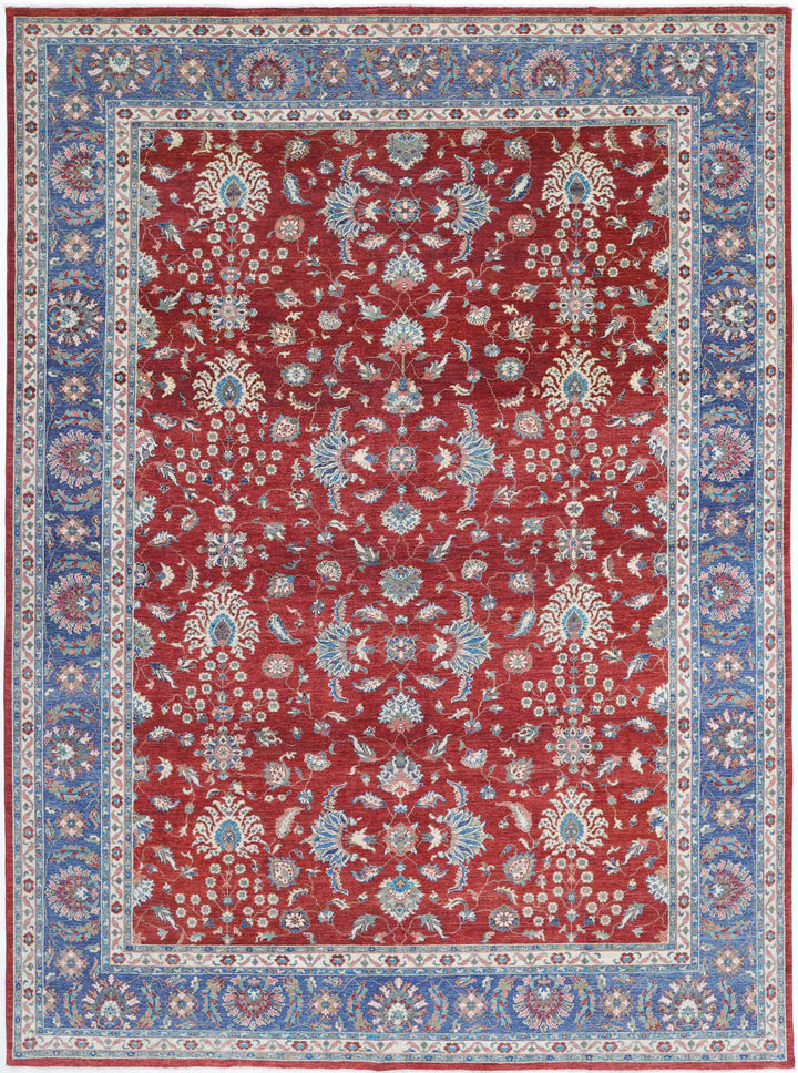 Afghan Ziegler Farhan Rug 9' 9" x 13' 2" Hand-Knotted