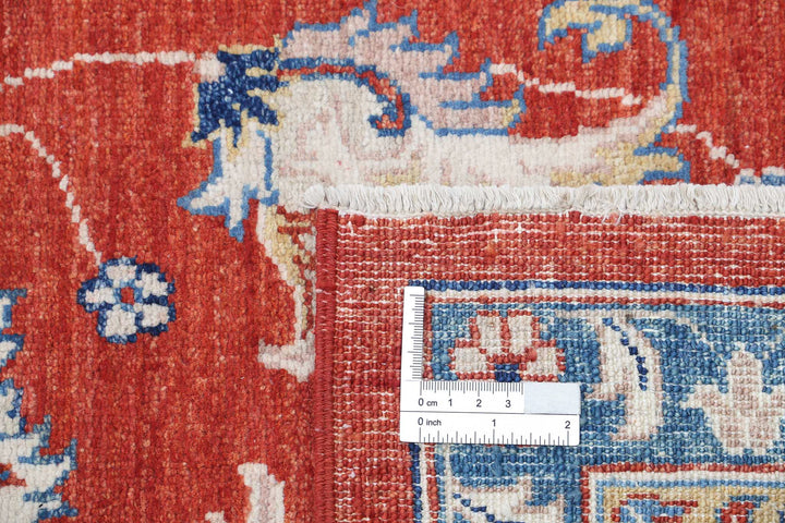 Afghan Ziegler Farhan Rug 6' 4" x 9' 5" Hand-Knotted | No. AT95232