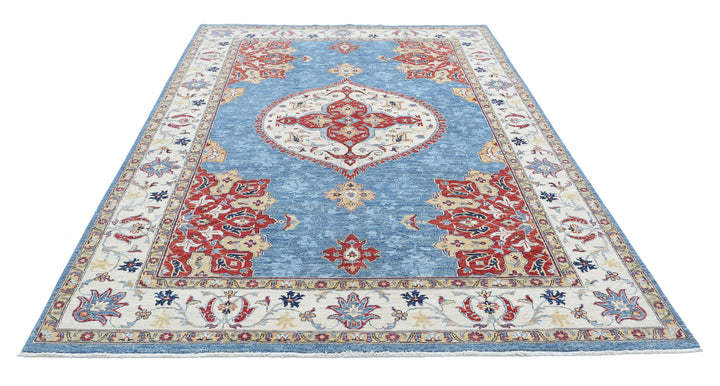 Afghan Ziegler Farhan Rug 6' 4" x 9' 9" Hand-Knotted | No. AT75605
