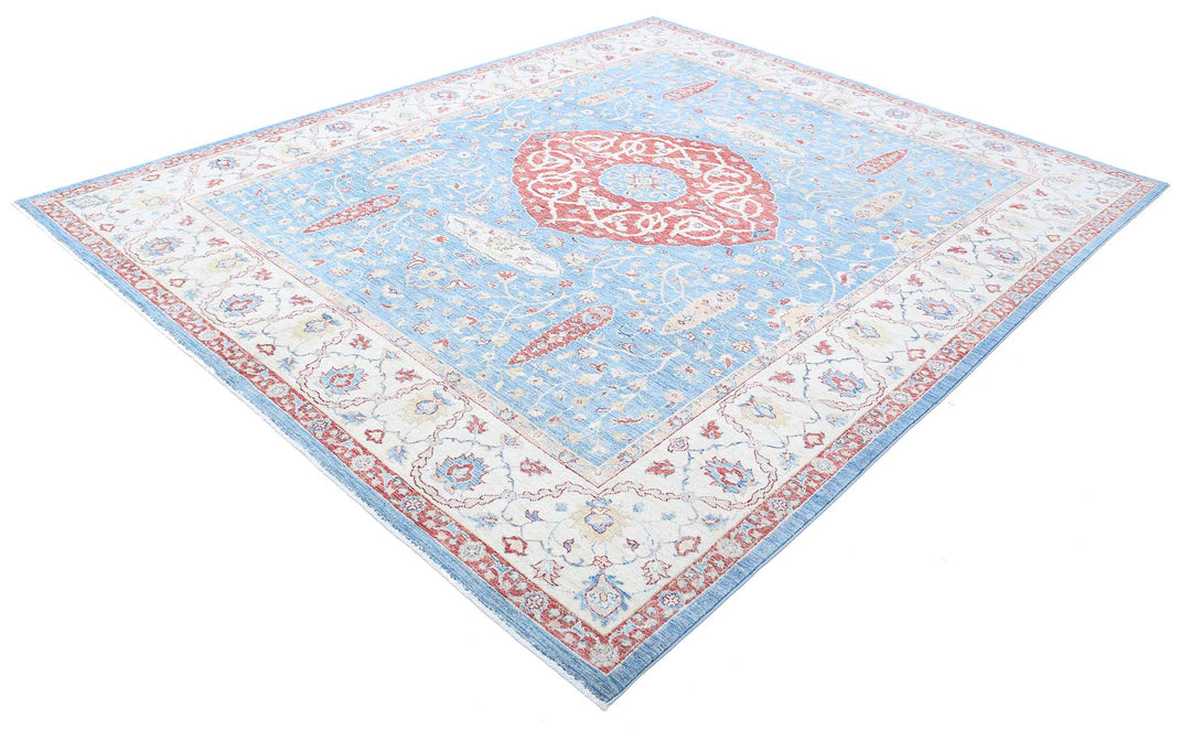 Afghan Ziegler Farhan Rug 8' 0" x 9' 11" Hand-Knotted | No. AT65808