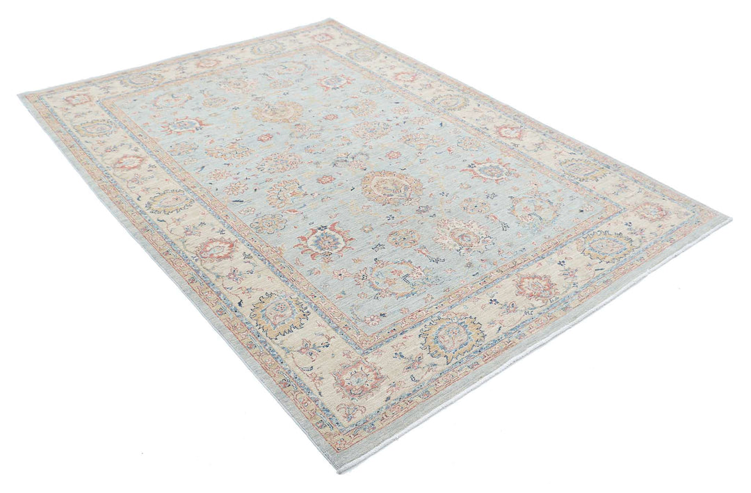 Hand Knotted Ziegler Farhan Wool Rug 5' 7" x 7' 9" - No. AT57043
