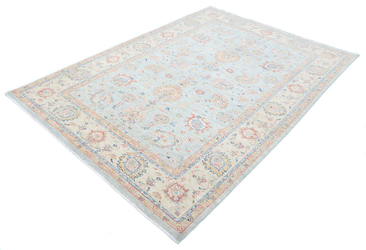 Hand Knotted Ziegler Farhan Wool Rug 5' 7" x 7' 9" - No. AT57043