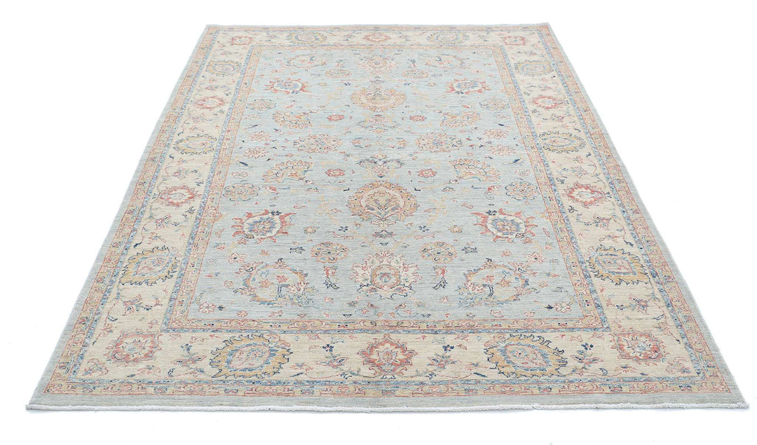 Hand Knotted Ziegler Farhan Wool Rug 5' 7" x 7' 9" - No. AT57043