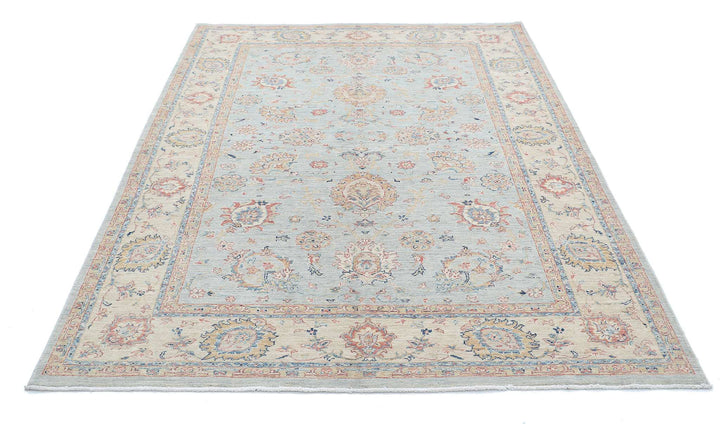 Hand Knotted Ziegler Farhan Wool Rug 5' 7" x 7' 9" - No. AT57043