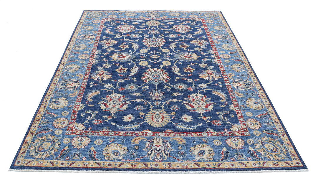 Afghan Ziegler Farhan Rug 5' 6" x 8' 0" Hand-Knotted | No. AT54823